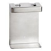 Купити Подвійний Тримач для Дозатора Мила Bemeta 146109465 Квадратний, Матовий до Комплектації Пластиковими Пляшками, Нержавіюча Сталь