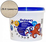 Купить Строительную химию Octopus ZA-50 ZB-08 (5кг) Травертин, Затирка Эпоксидная Двухкомпонентная (Компонент А+B)