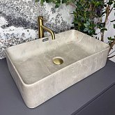 Купить Умывальник (Раковина) VBI Arabba M Grey Stone Matt Накладной VBI-013505