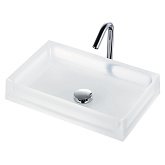 Купити Раковина Накладна Прямокутна Toto TOT-MRZ710BCB1 500X90X320 мм Luminist Колір: Прозоро-Сніговий