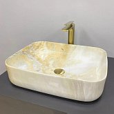 Купить Умывальник (Раковина) VBI Palermo Marble Yellow Накладной VBI-012309