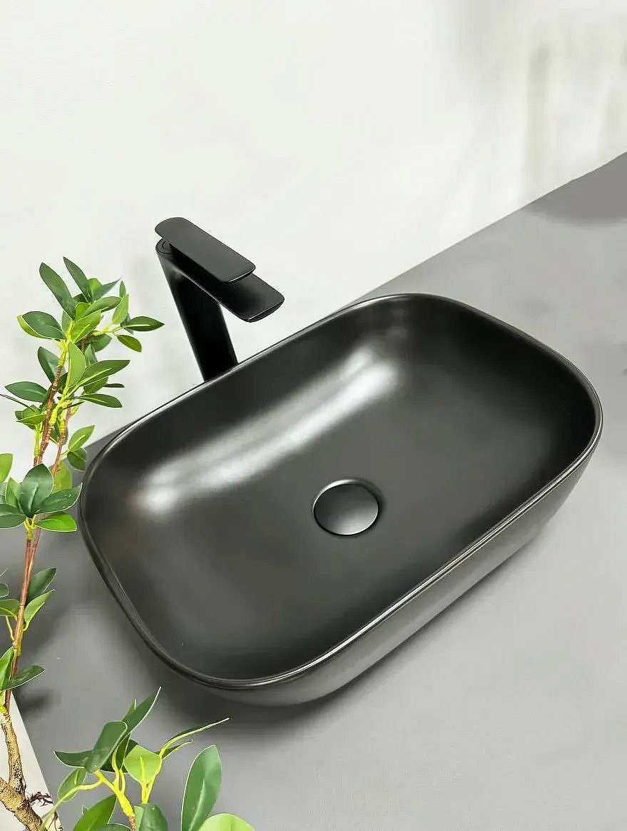 Раковины Умывальник (Раковина) VBI Ravenna Black Matt Накладной VBI-011203 фото 1