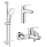Купить Grohe Набор Смесителей Eurosmart 3 в 1 для Ванны Ua123246M3