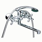 Купить Смеситель для Ванн Rubineta Milano-1 Cross (C) (K) M1CK06 Излив 300мм Лейка Шланг