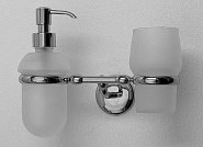 Athens Дозатор І Склянка Підвесні Хром 30129Dс фото