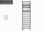 Купити Рушникосушка Водяна Terma Simple 960х500 Sparkling Grey WGSIM096050KRGYSX