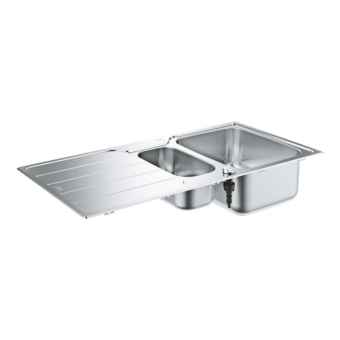 Кухонные мойки Grohe Мойка для Кухни 1000 X 500 мм с Эксцентриком, 2 Чаши, Матовая 31572Sd1 фото 19