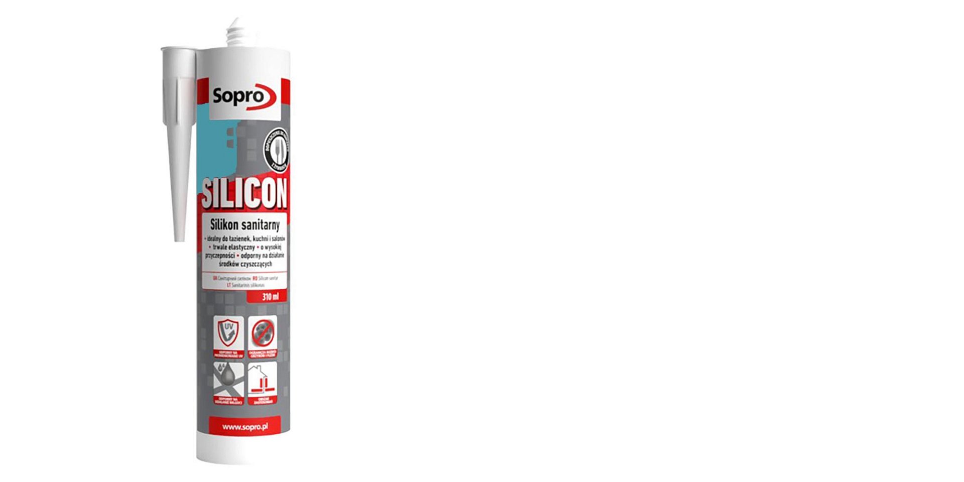 Герметики Силикон Sopro Silikon Bialy 10 050 310 ml фото 9