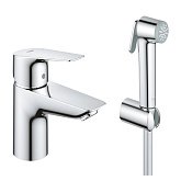 Купить Смеситель Grohe Bauedge New 23757001 Однорычажный для Раковины S-Size с Гигиеническим Душем
