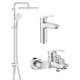 Купить Grohe Набор Смесителей Eurosmart 3 в 1 для Ванны Ua123246R1