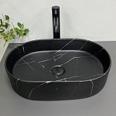 Купити Умивальник (Раковина) VBI Verona 50 Black Marmo Matt Накладний VBI-011328