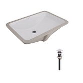 Купить Раковина Врезная Прямоугольная Qtap Stork 535x365x190 мм White + Донный Клапан Pu02o QT15116032WN47293