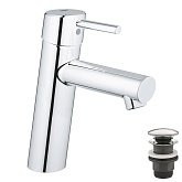 Купить Grohe Concetto Однорычажный Смеситель для Раковины M-Size + Нажимной Донный Клапан 23932001