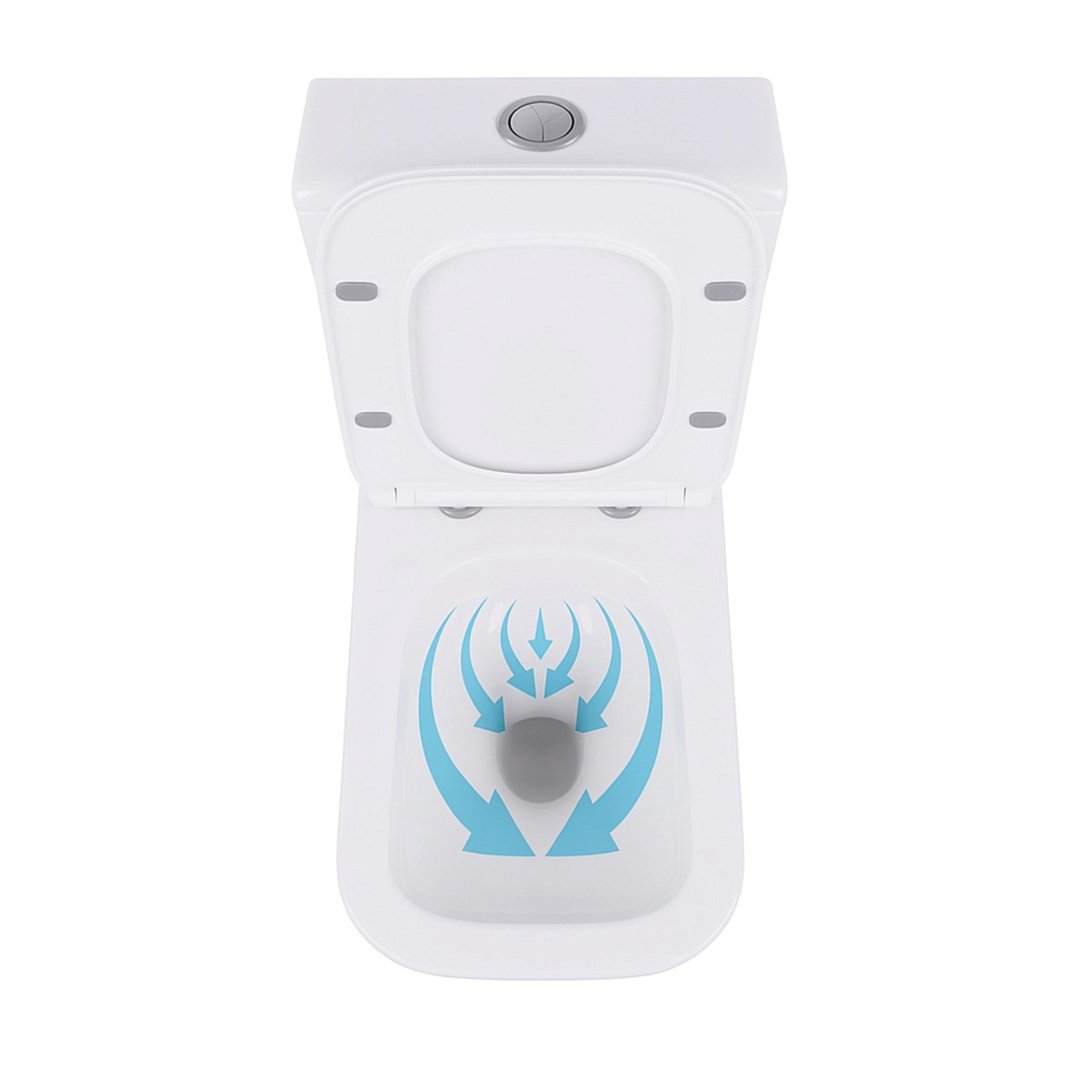 Унитазы Унитаз-компакт Qtap Crow Eco Безободковый с Сиденьем Soft-Close QTCRO27W48750 фото 27