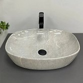 Купить Умывальник (Раковина) VBI Olbia Grey Stone Glossy Накладной VBI-014302