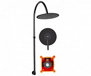 Душевой Гарнитур REA Lugano Black + Box REA-P9301 фото