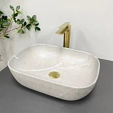 Купить Умывальник (Раковина) VBI Ravenna Grey Stone Matt Накладной VBI-011216