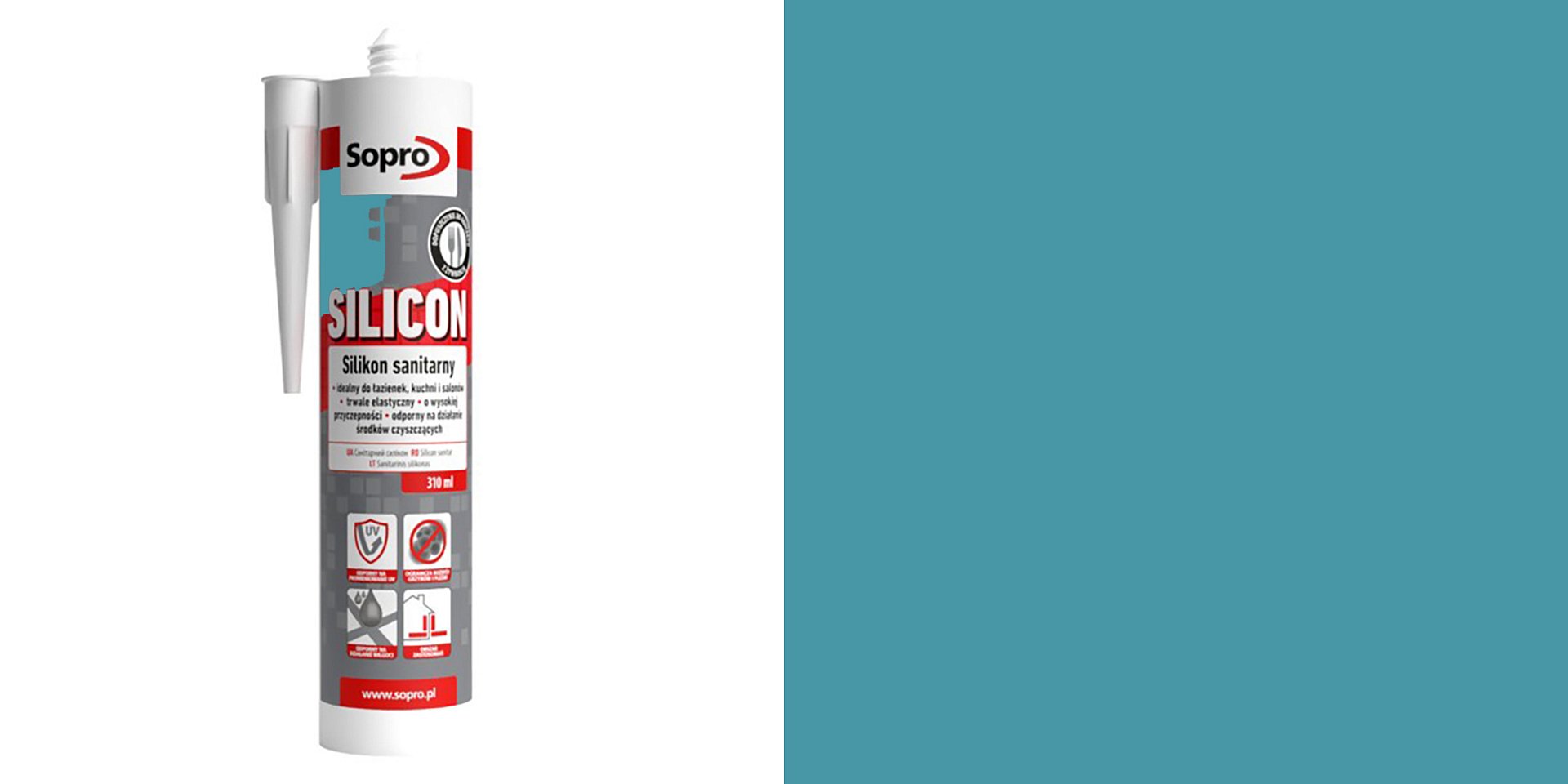 Герметики Силикон Sopro Silikon Aqua 86 735 310 ml фото 9