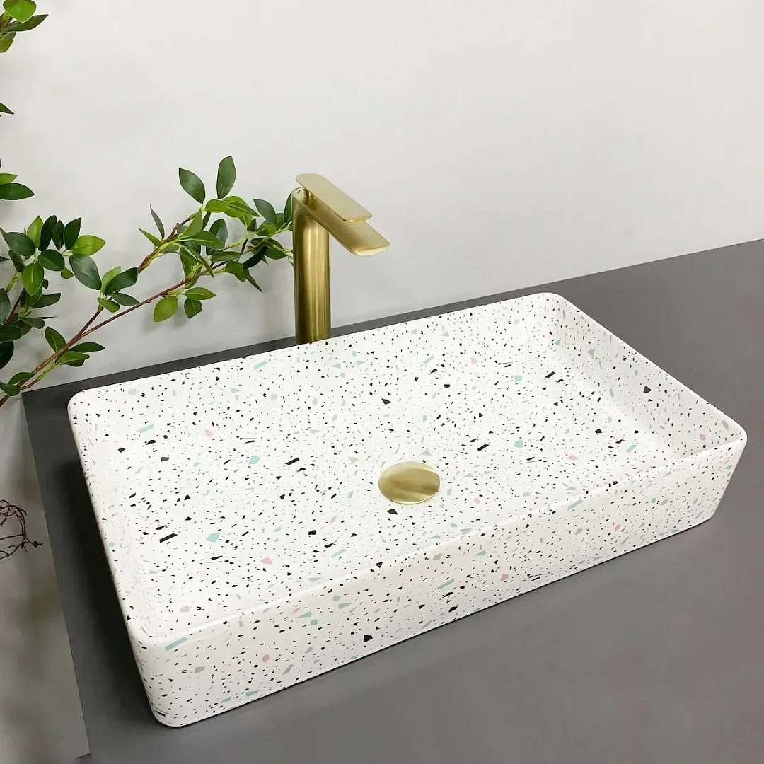 Раковины Умывальник (Раковина) VBI Triest Mosaic Glossy Накладной VBI-012709 фото 1