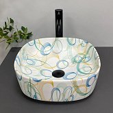 Купить Умывальник (Раковина) VBI Arezzo Abstract Matt Накладной VBI-013203