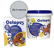 Купить Строительную химию Octopus ZA-12 ZB-2 (1,25кг) Платина, Затирка Эпоксидная Двухкомпонентная (Компонент А+B)