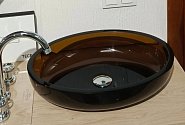 Купить Умывальник Aqualight Pure Acrylic Modified Resin Coffee Black 550х370х130
