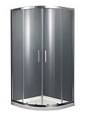 Купити Shqc51106 Frame Душова Кабіна, Розсувна - 1/4 Круга 100Х100 - Хром/Прозорове Скло
