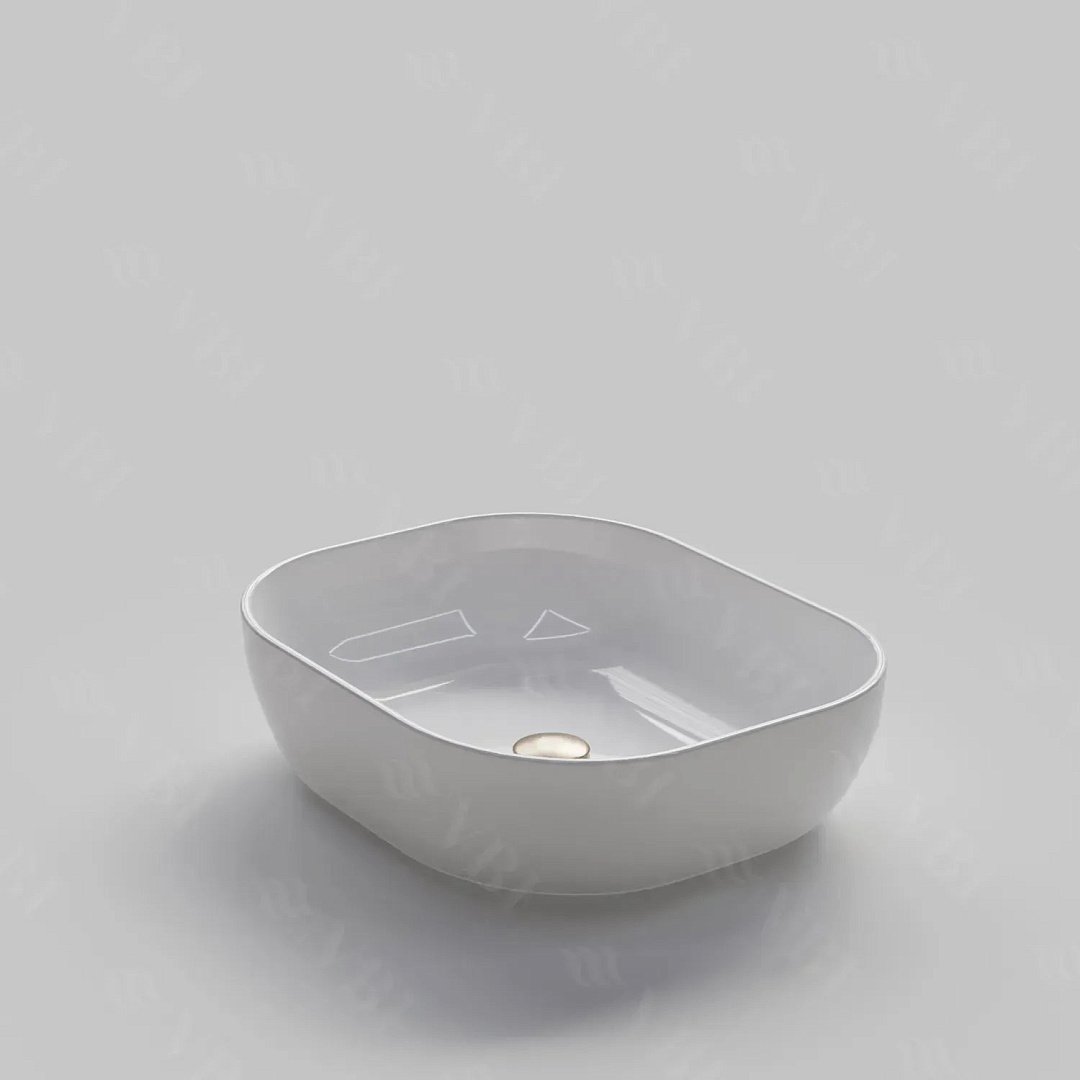 Раковины Умывальник (Раковина) VBI Bergamo White Накладной VBI-012500 фото 1
